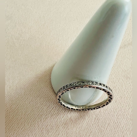 Pandora Sparkle & Hearts Ring, sterling silver. - Picture 4 of 7